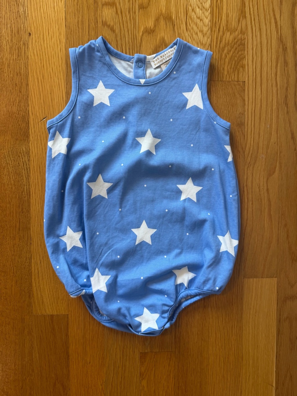 The Beaufort Bonnet Company Blue Star Sleeveless Baby Sleep Sack